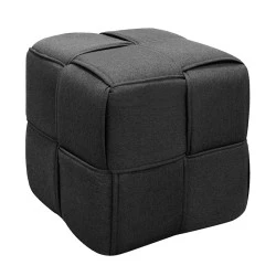 LINE ΣΚΑΜΠΟ BLACK ΥΦΑΣΜΑ 40X40X40εκ. LINE ΣΚΑΜΠΟ BLACK ΥΦΑΣΜΑ 40X40X40εκ.