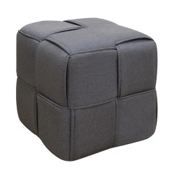 LINE ΣΚΑΜΠΟ GREY ΥΦΑΣΜΑ 40X40X40εκ. LINE ΣΚΑΜΠΟ GREY ΥΦΑΣΜΑ 40X40X40εκ.