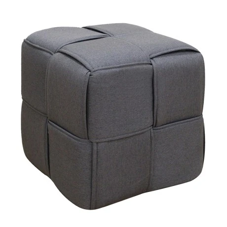 LINE ΣΚΑΜΠΟ GREY ΥΦΑΣΜΑ 40X40X40εκ.