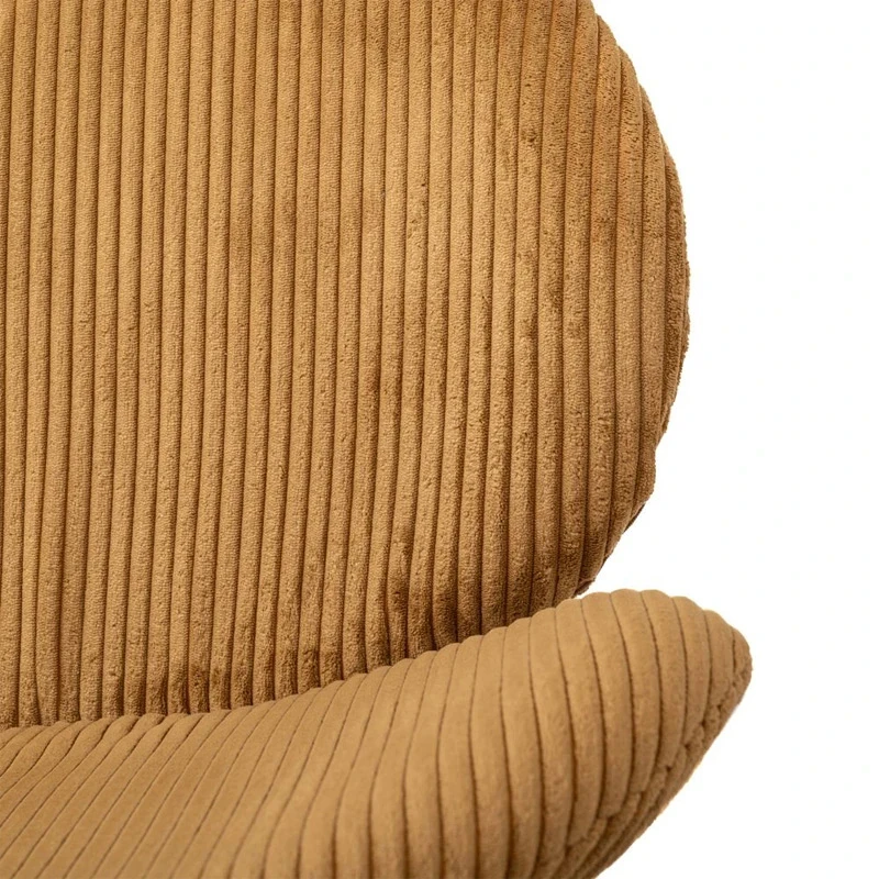 LOUNGE TABLE CHAIR BIRCH BREEZE IN MUSTARD COLOR WITH BLACK IRON LEGS 74X74X75CM