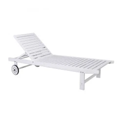 LUGANO Lounger White Acacia
