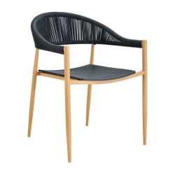 MALTA Armchair Metal Natural/PP-UV Grey/Rope Wicker Grey MALTA Armchair Metal Natural/PP-UV Grey/Rope Wicker Grey
