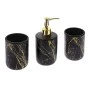 BLACK GOLD CERAMIC BATHROOM ACCESORIES SET  3 PCS