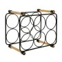 BLACK METAL WINE RACK FOR 6 BOTTLES 33,5X5Χ19X27CM