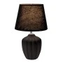 BLACK CERAMIC LAMP WITH BLACK HAT D20X31,5CM
