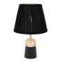 BLACK METAL LAMP WITH GOLD DETAILS AND EXTRA LIGHTING AT THE BASE 37.5CM