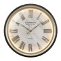 VINTAGE WALL CLOCK WITH LIGHT IN BLACK BEIGE COLOR D75X6CM