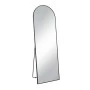 BLACK METAL FLOOR MIRROR WITH TOUCH SCREEN LED LIGHT D60X180CM