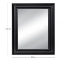 BLACK PLASTIC RECTANGLE MIRROR ( WOOD EFFECT) 80X120CM