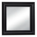 BLACK PLASTIC SQUARE MIRROR (WOOD EFFECTD) 60X60CM