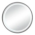 BLACK CIRCLE MIRROR TOUCH SCREEN LED LIGHT D70CM