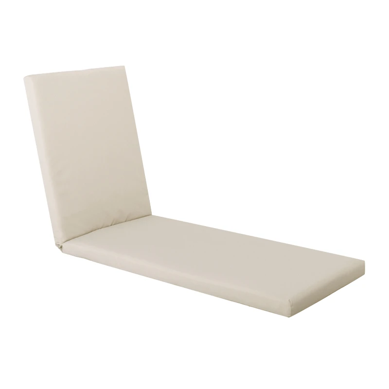 SUNLOUNGER Cushion Ecru Fabric (Water Repellent) 196x60/7 Velcro