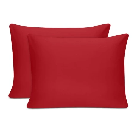 Tonne sleeping pillowcases Set of 2 pcs red color 50x70cm.