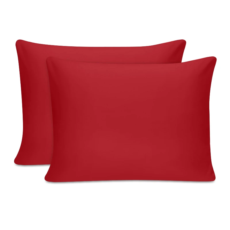 Tonne sleeping pillowcases Set of 2 pcs red color 50x80cm.
