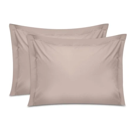 Μαξιλαροθήκες ύπνου Tonne Cotton Box Σετ 2 τμχ χρώμα μπεζ 50x80+5εκ.