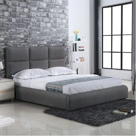 MAXIM Bed (for Mattress 180x200cm) Dark Grey Fabric