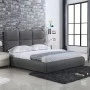 MAXIM Bed (for Mattress 180x200cm) Dark Grey Fabric
