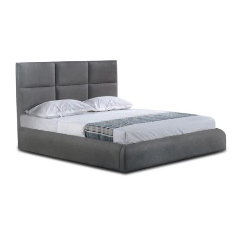 MAXIM Bed (for Mattress 180x200cm) Dark Grey Fabric