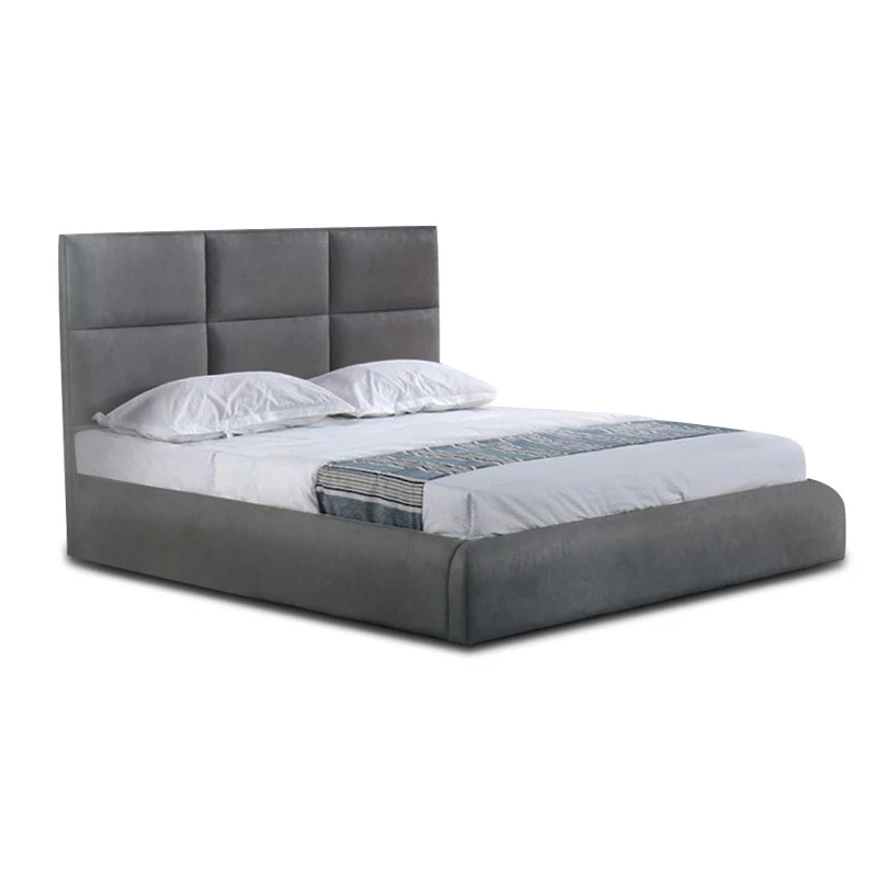 MAXIM Bed (for Mattress 180x200cm) Dark Grey Fabric
