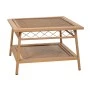 METALLIC-WOODEN CREM TABLE 60x60x40CM