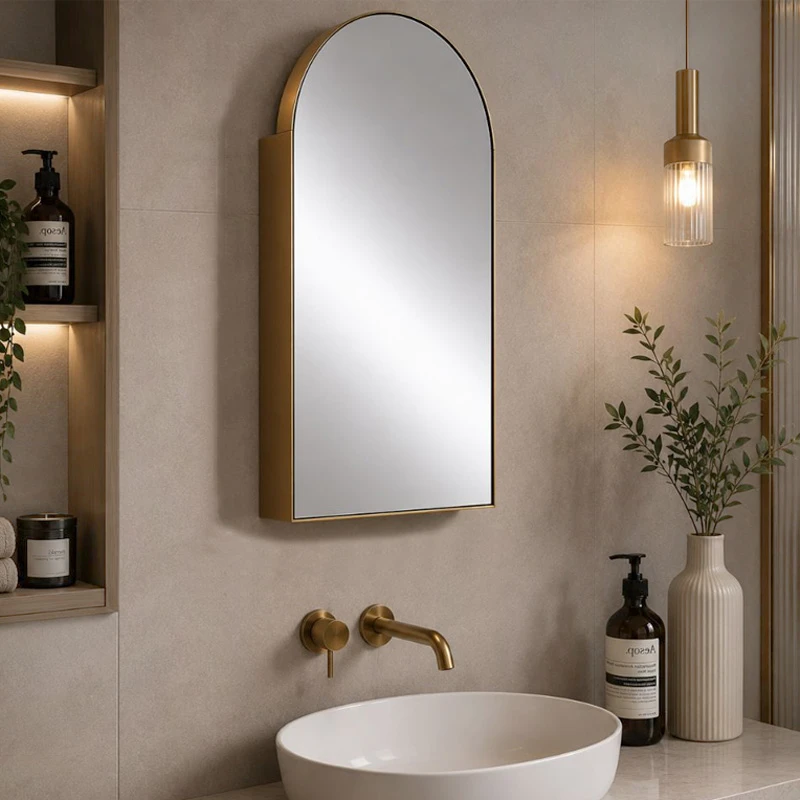 DECO METAL WALL MIRROR 46,5X12,5X70,5CM