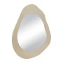 METAL WALL MIRROR WITH IRREGULAR SHAPE IN CREAM COLOR 62X2X82CM