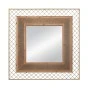 CREAM METAL WALL MIRROR 80X80CM