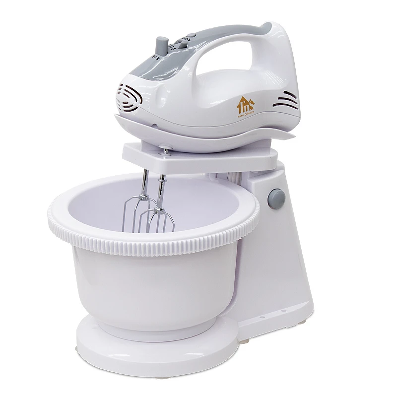 Bowl mixer with 2L capacity 250W in white - grey color 31x23x24cm.