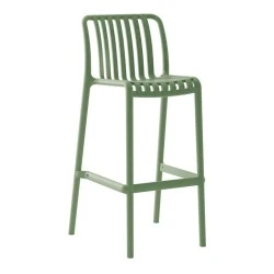 MODA Stackable Bar Stool PP-UV Green MODA Stackable Bar Stool PP-UV Green