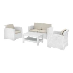 MONACO WHITE ΣΕΤ 2ΘΕΣΙΟΥ ΚΑΝΑΠΕ ΜΕ ΜΑΞ. ΠΟΛ/ΝΙΟΥ MONACO WHITE ΣΕΤ 2ΘΕΣΙΟΥ ΚΑΝΑΠΕ ΜΕ ΜΑΞ. ΠΟΛ/ΝΙΟΥ