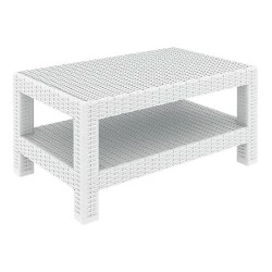 MONACO WHITE ΤΡΑΠΕΖΙ 92Χ57Χ45εκ. ΠΟΛ/ΝΙΟΥ MONACO WHITE ΤΡΑΠΕΖΙ 92Χ57Χ45εκ. ΠΟΛ/ΝΙΟΥ