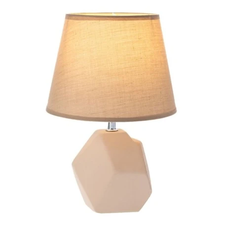 BEIGE CERAMIC LAMP WITH HAT D20Χ29.5CM