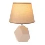 BEIGE CERAMIC LAMP WITH HAT D20Χ29.5CM