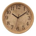 PLASTIC WALL CLOCK IN BEIGE COLOR D30X4,5CM