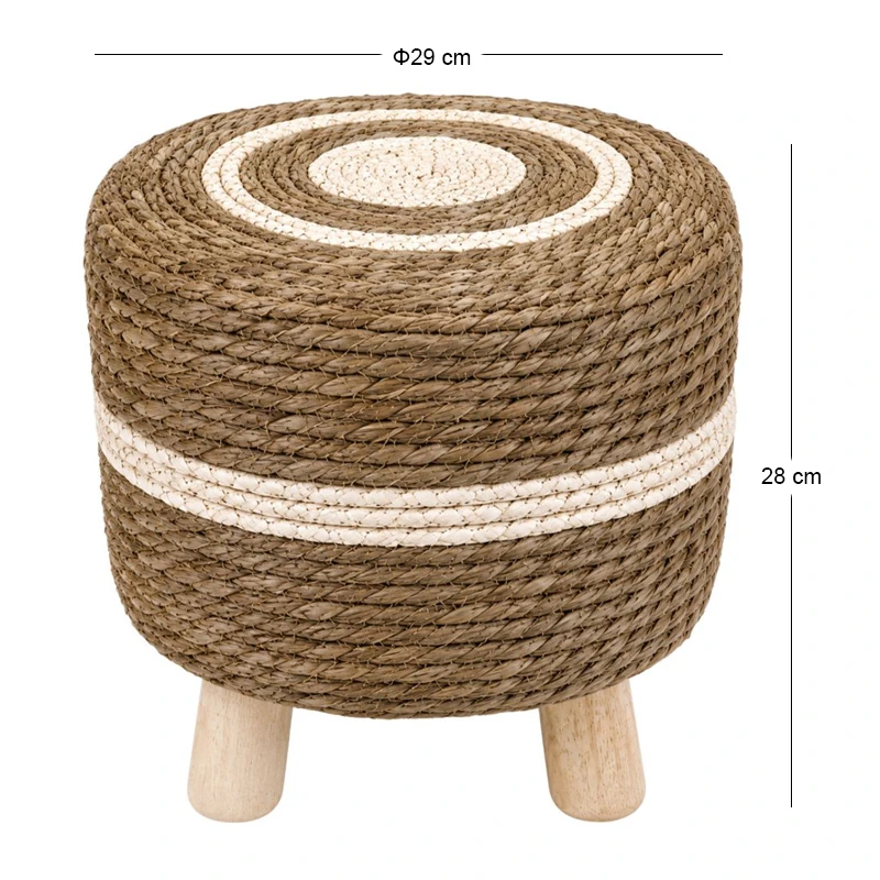 NATURAL ROPE ROUND STOOL D29X28CM