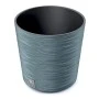 SCANDINAVIAN BLUE PLASTIC PLANTER FURU ROUND D 25X25 CM