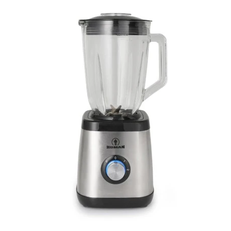 Μπλέντερ με Γυάλινη Κανάτα 1,5L 1500W Inox Human HU-3013