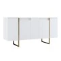 Μπουφές Luxe Megapap χρώμα λευκό - χρυσό 160x35x80εκ.