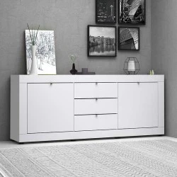 Μπουφές Ocean Megapap χρώμα λευκό 210x45x86εκ.
