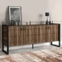 Ursula Megapap melamine buffet in walnut color 180x40x77,6cm.