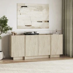 Μπουφές Dorma Megapap χρώμα travertine 180x45x80,2εκ.