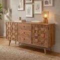 TEKA Buffet 145x40x75 Acacia Natural Finish