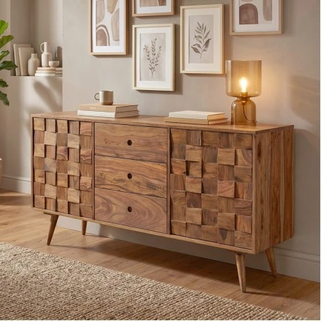 TEKA Buffet 145x40x75 Acacia Natural Finish