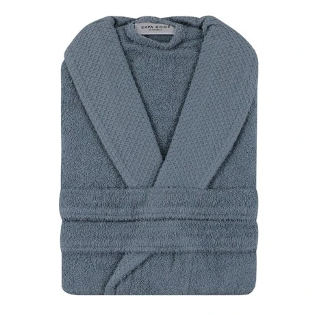 Μπουρνούζι με γιακά Cappa Capa Home 360gr/m² XLarge χρώμα indigo blue