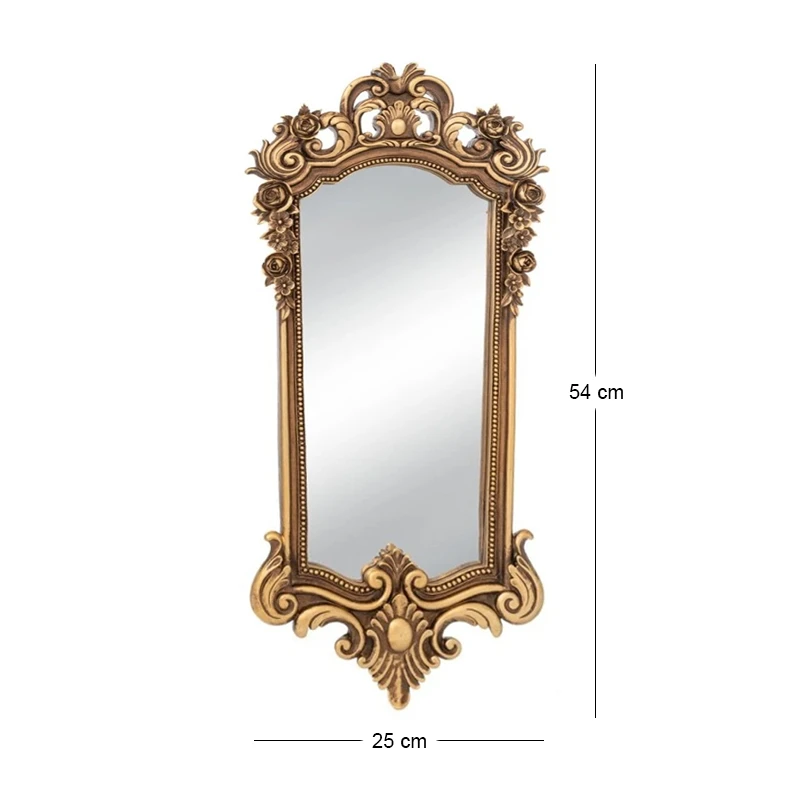 DECO BRONZE PETROL VINTAGE WALL MIRROR 25X3X54CM
