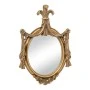 DECO BRONZE RESIN WALL MIRROR OVAL SHAPE 30X3X44CM