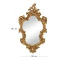 DECO BRONZE WALL MIRROR 28,5Χ2X50,5CM