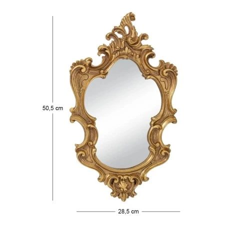DECO BRONZE WALL MIRROR 28,5Χ2X50,5CM