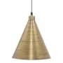 INDUSTRIAL VINTAGE BRASS HANGING LAMP 25X29CM