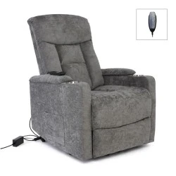 NANCY Lift-Relax Armchair, Fabric Dark Grey (Electric Lift & Tilt) NANCY Lift-Relax Armchair, Fabric Dark Grey (Electric Lift & Tilt)